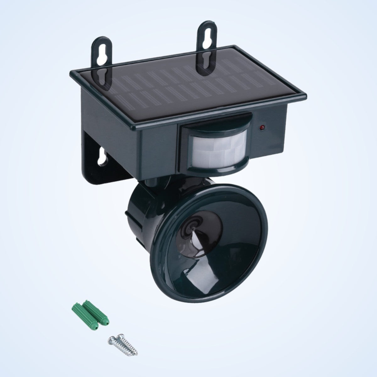 What's in the box: the unit, wall plugs and screws